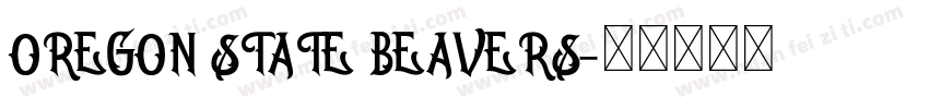 OREGON STATE BEAVERS字体转换